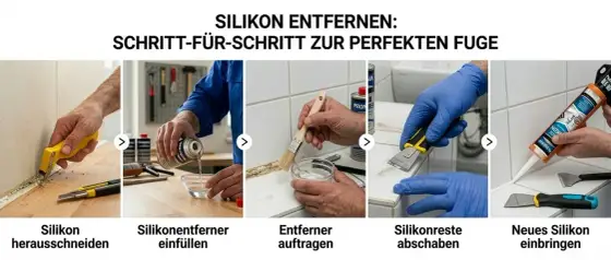 Silikon von Fliesen entfernen - so klappt es ohne Kratzer